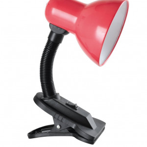 Лампа настільна Sirius TY 1108B на одну лампочку з прищіпкою (червона)