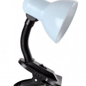 Лампа настільна Sirius TY 1108B на одну лампочку з прищіпкою (біла)