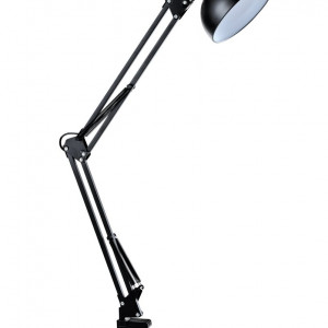 Настільна лампа Sirius TY 1800B на одну лампочку з прищіпкою чорний