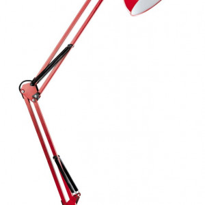 Настільна лампа Sirius TY 1800B на одну лампочку з прищіпкою червоний