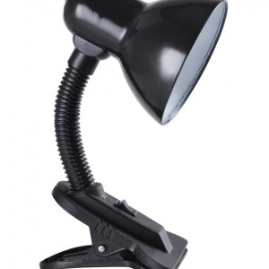 Лампа настільна Sirius TY 1108B на одну лампочку з прищіпкою чорний