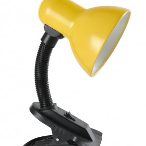 Лампа настільна Sirius TY 1108B на одну лампочку з прищіпкою (жовта)
