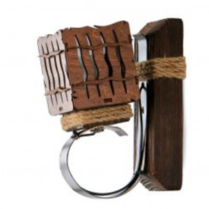 Бра дерев'яне виробництво Sirius S7092/1 темний обжиг на 1 плафон