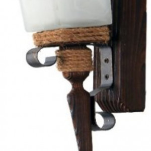 Бра дерев'яне виробництво Sirius S7021/1 темний обжиг на 1 плафон