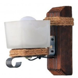 Бра дерев'яне виробництво Sirius S7027/1 темний обжиг на 1 плафон