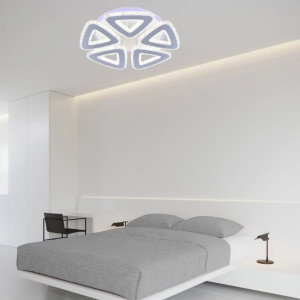 Люстра світлодіодна акрилова Sirius LI8418/5B WH (RGB) 150W+8W