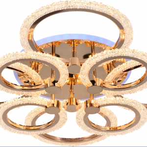 Світлодіодна акрилова люстра Sirius LI8879/4+4A FGD (RGB) 144W+11W