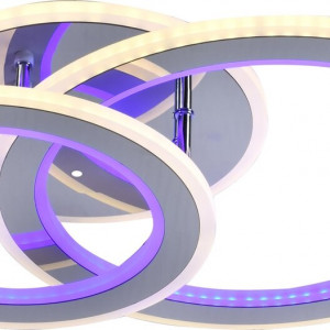 Люстра світлодіодна акрілова Sirius LI8881/2С CR (BL+YL) 90W+62W