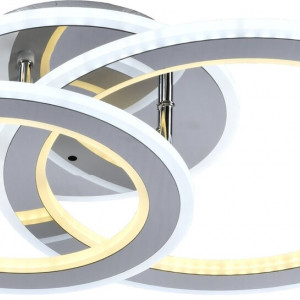 Люстра світлодіодна акрілова Sirius LI8881/2С CR (BL+YL) 90W+62W