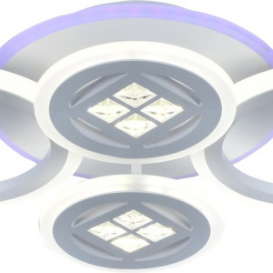 Люстра світлодіодна акрілова Sirius LI8860/4A WH (RGB) 92W+7W