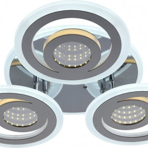 Люстра світлодіодна акрілова Sirius LI8889/3B CR (BL+YL) 72W+24W