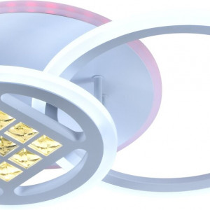 Люстра світлодіодна акрілова Sirius LI8860/2B WH (RGB) 68W+7W