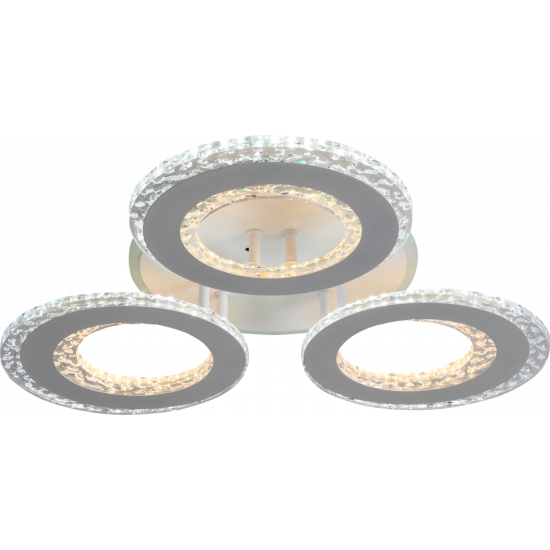 Люстра світлодіодна акрилова Sirius LI8423/3 WH (RGB) 114W+7W  фото № 4