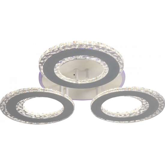 Люстра світлодіодна акрилова Sirius LI8423/3 WH (RGB) 114W+7W  фото № 5