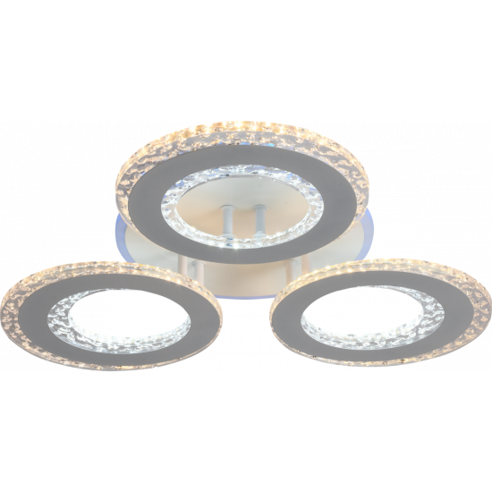 Люстра світлодіодна акрилова Sirius LI8423/3 WH (RGB) 114W+7W  фото № 6