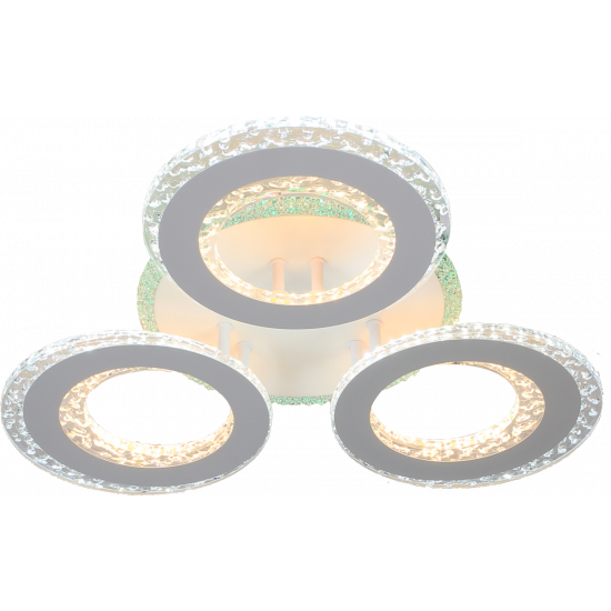 Люстра світлодіодна акрилова Sirius LI8423/3 WH (RGB) 114W+7W  фото № 7