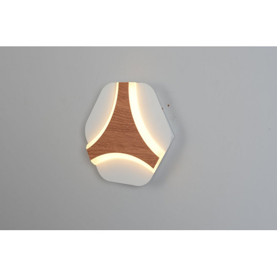 Світлодіодне бра 8927-1 9W 200*185*40 white  фото № 2