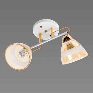 Люстра стельова Sirius Л 8146/2 WT+FG на 2 плафони