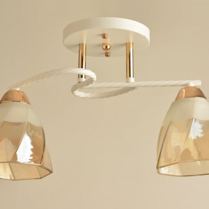 Люстра стельова Sirius Л 8125/2 WT+FG