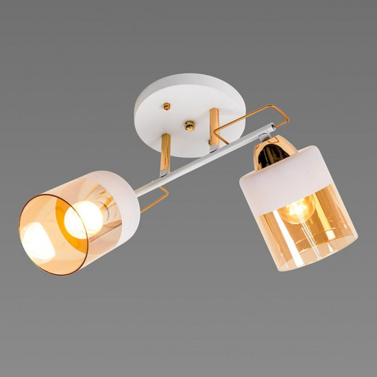 Люстра стельова Sirius Л 8100/2А WT+FG  фото № 5