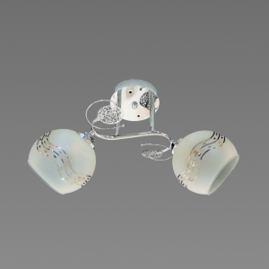 Люстра стельова Sirius Ю 6688B/2 на 2 плафони