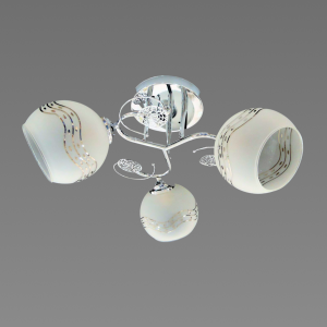 Люстра стельова Sirius Ю 6688B/3 на 3 плафони