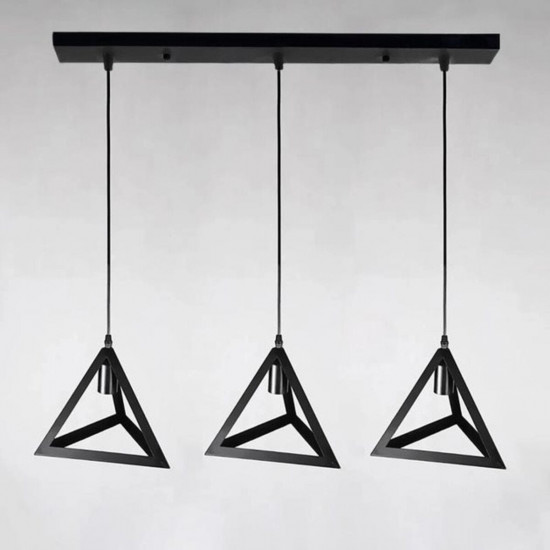 Люстра підвісна в стилі лофт Sirius TY-5205-3 BK  фото № 2