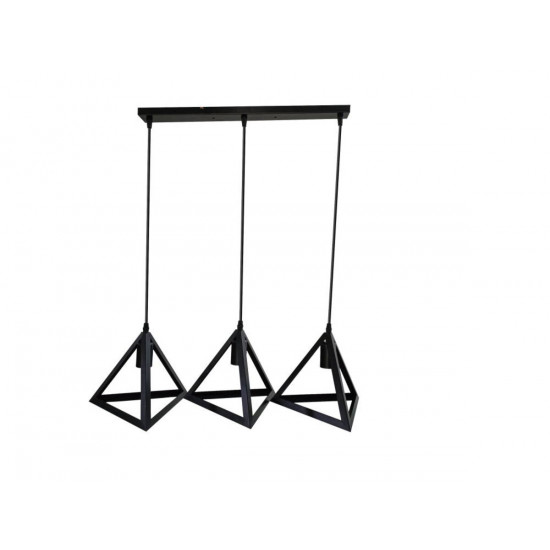 Люстра підвісна в стилі лофт Sirius TY-5205-3 BK  фото № 3