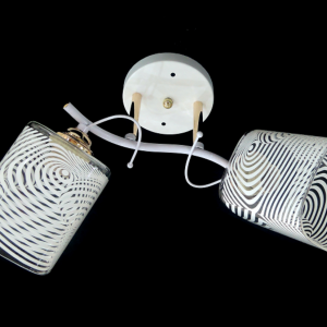 Люстра Sirius Ю 6752А/2 WH+FG на 2 плафони