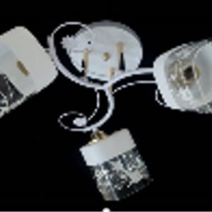 Люстра Sirius Ю 6753А/3 WH+FG на 3 плафони