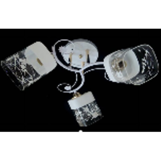 Люстра Sirius Ю 6753А/3 WH+FG на 3 плафони  фото № 2