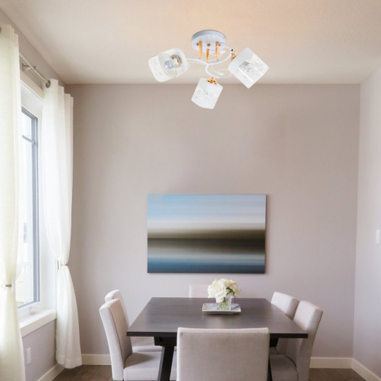 Люстра Sirius Ю 6753А/3 WH+FG на 3 плафони  фото № 5