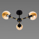 Люстра стельова Sirius Л 7993/3A BK+COPPER фото №3