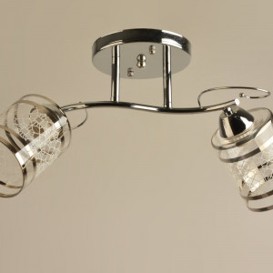 Люстра стельова Sirius Л 8004/2A CR на 2 плафони