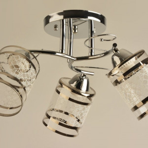 Люстра стельова Sirius Л 8004/3A CR на 3 плафони