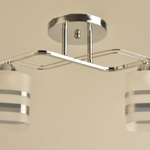 Люстра стельова Sirius Л 8159/2A CR на 2 плафони