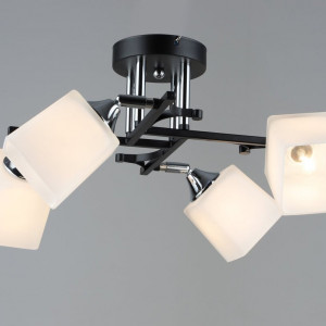 Люстра B N5488/4 BK+CH на 4 плафона