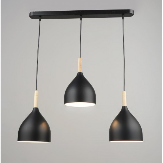 Люстра підвісна Sirius B N5656/3H BK  фото № 2
