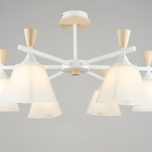Люстра декоративна Sirius B N5663/6 WT+WOOD