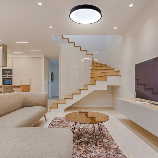 Люстра світлодіодна стельова Sirius GLD-23412 BK 50W  фото № 3