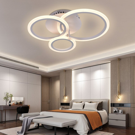 Люстра світлодіодна акрилова Sirius 6091-3 WT 40W  фото № 2