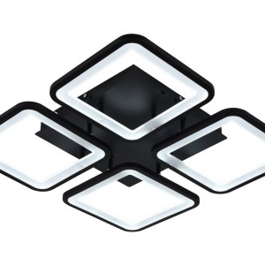 Люстра світлодіодна стельова Sirius 6086-4 BK 84W