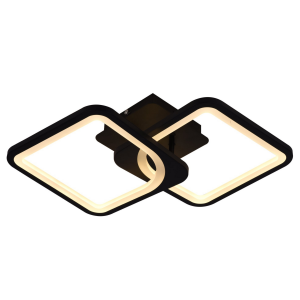 Люстра світлодіодна акрилова стельова Sirius 6150-2 BK 36W