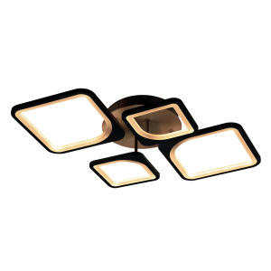 Люстра світлодіодна стельова Sirius 6106-4 BK 62W