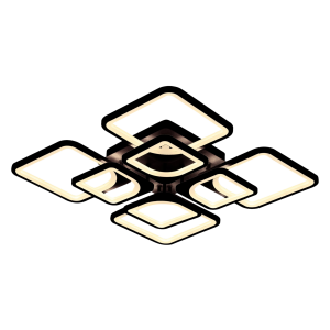 Люстра світлодіодна акрилова стельова Sirius 6109-8 BK 138W