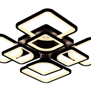 Люстра світлодіодна акрилова стельова Sirius 6109-8 BK 138W