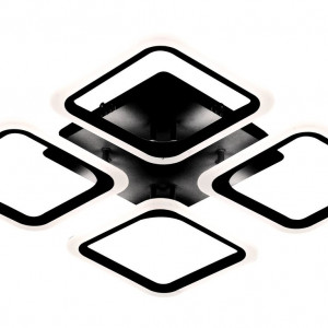 Люстра світлодіодна акрилова стельова Sirius 6110-4 BK 74W