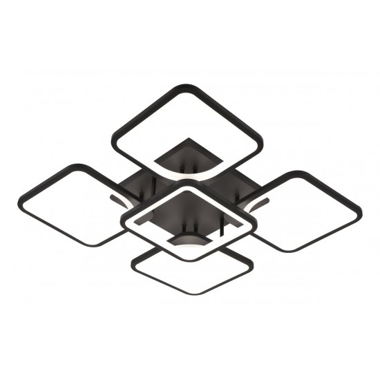 Люстра світлодіодна акрилова стельова Sirius 6112-5 BK 86W  фото № 3