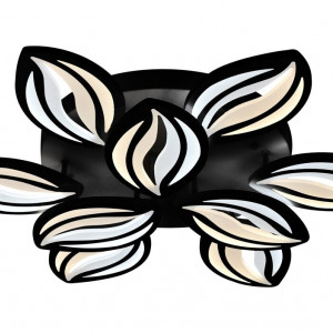 Люстра світлодіодна акрилова Sirius 6249 BK 92W