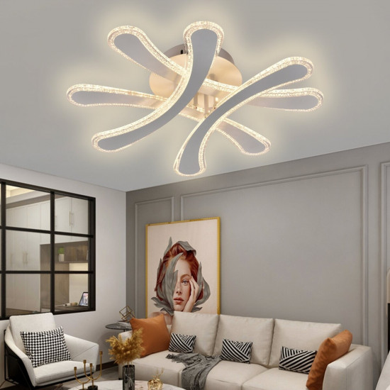 Люстра світлодіодна акрилова Sirius 6219 WT 86W  фото № 4